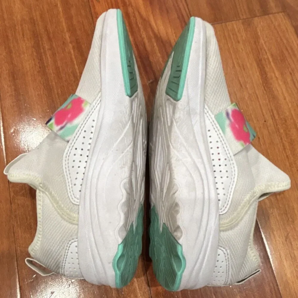 PUMA Adelina Girls Kids White Multicolor Slip On Mesh Low Top Sneakers Sz 3
